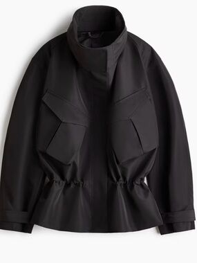 H&M Studio SS 2026 Waterproof Technical Peplum Jacket Size Small NO OFFERS